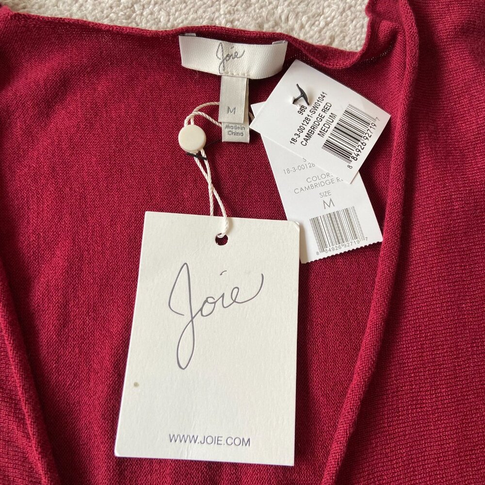Joie Red Cashmere Blend Giluna Sweater NWT - Picture 3 of 6
